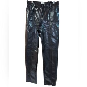 Wilfred Faux Leather Pants, Size 6, Black, EUC